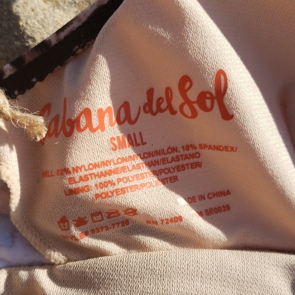 Final price!NWT Cabana Del Sol Animal Print Bikini - Picture 6 of 8